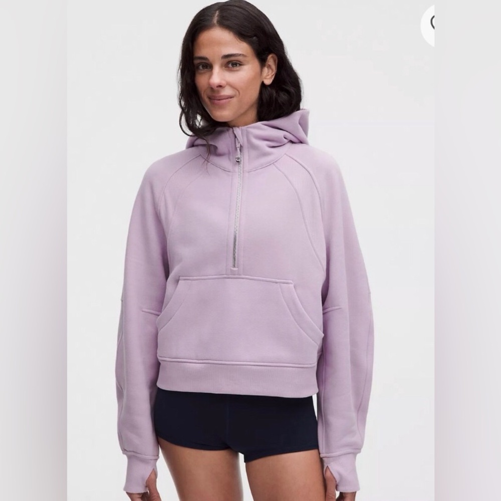 Lululemon Scuba Oversized Half Zip Hoodie Lavender Dew Medium/ Large Sweatshirt